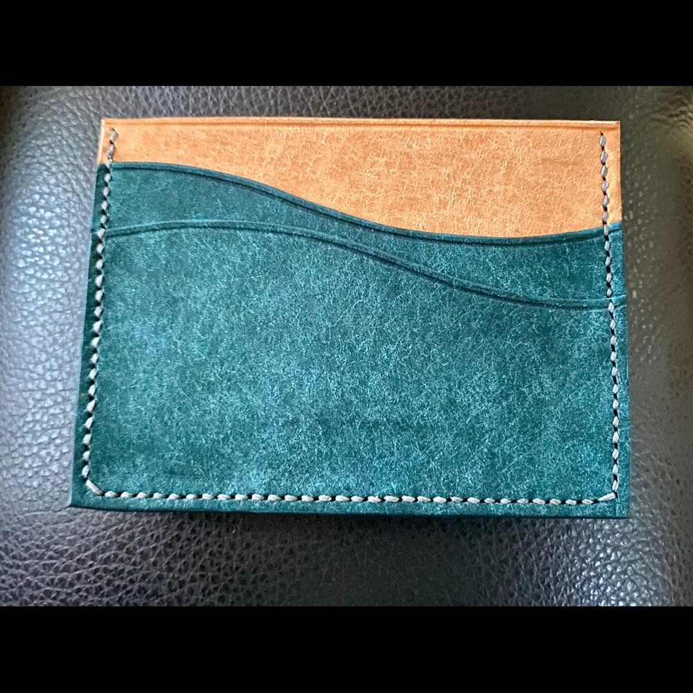 Handmade Leather Card Wallet. Made in Hawaii!
